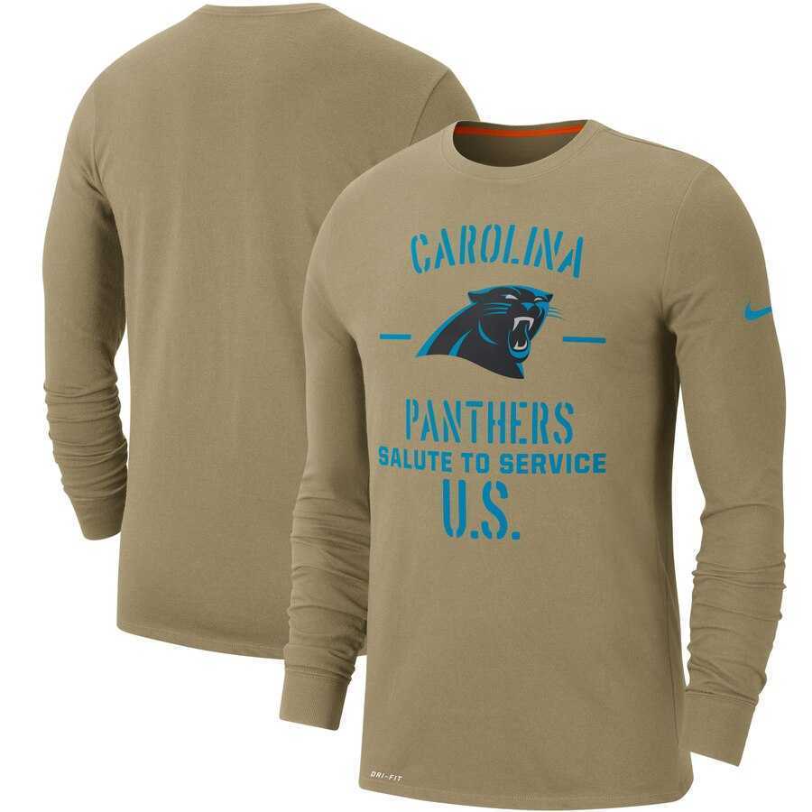 Men's Carolina Panthers Nike Tan 2019 Salute to Service Sideline Performance Long Sleeve Shirt,We sell and wholesale Men's Carolina Panthers Nike Tan 2019 Salute to Service Sideline Performance Long Sleeve Shirt on line form chian!